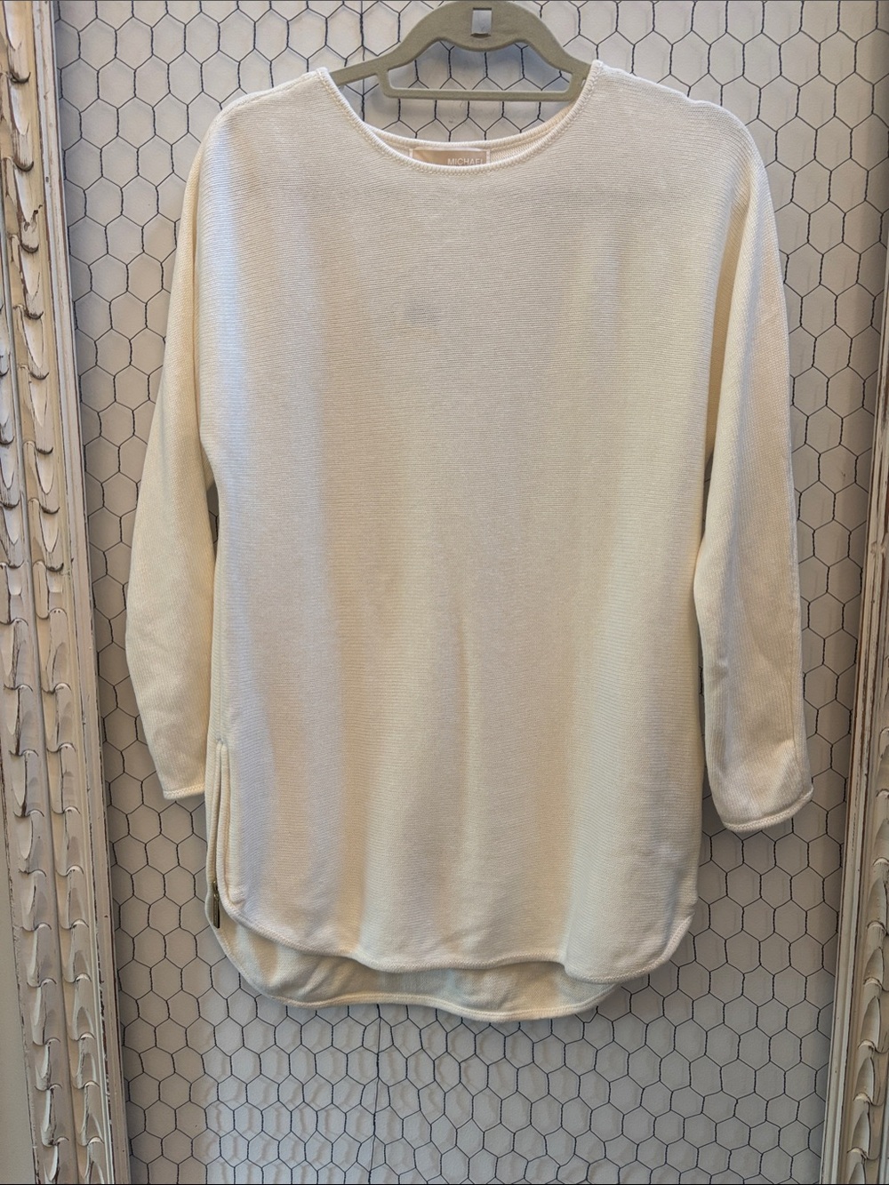 NWT Michael Kors Side Zip Pullover Sweater